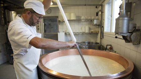 Jeder Laib Käse erzählt seine  eigene Geschichte