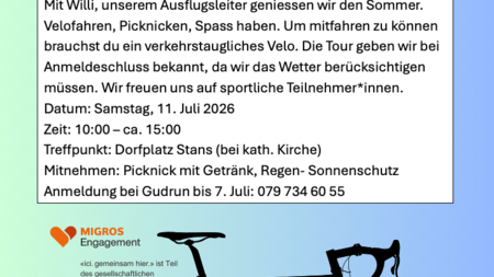 Die bunte Spunte – Velo-Ausflug | © Die bunte Spunte
