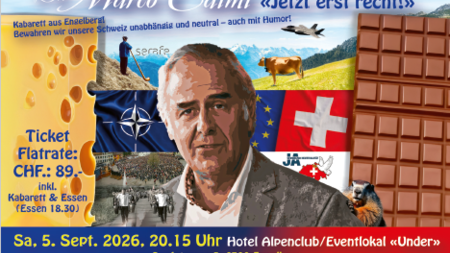 Marco Caimi, Kabarett & Essen «Jetzt erst recht!» | © Verlagsgesellschaft Nidwaldner Blitz AG