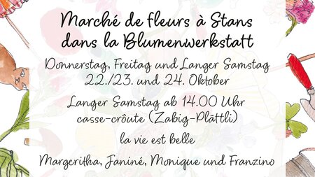 Blumenwerkstatt – Marché de fleurs à Stans | © Erfasst durch Nidwaldner Blitz